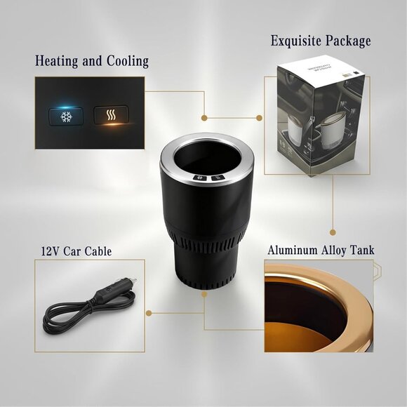 Premium 2-in-1 Car Cup Warmer Cooler Smart Car Cup Mug Holder | Perfect Car Tumb - Picture 4 of 9